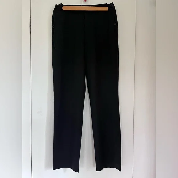 Helmut Lang Virgin Wool Black Trousers — Size 8 - Picture 7 of 9